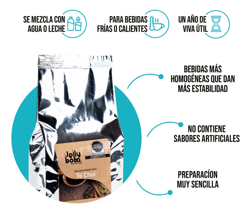 Té Chai Jellyboba Caja 6pz De 1kg - Bubble Tea