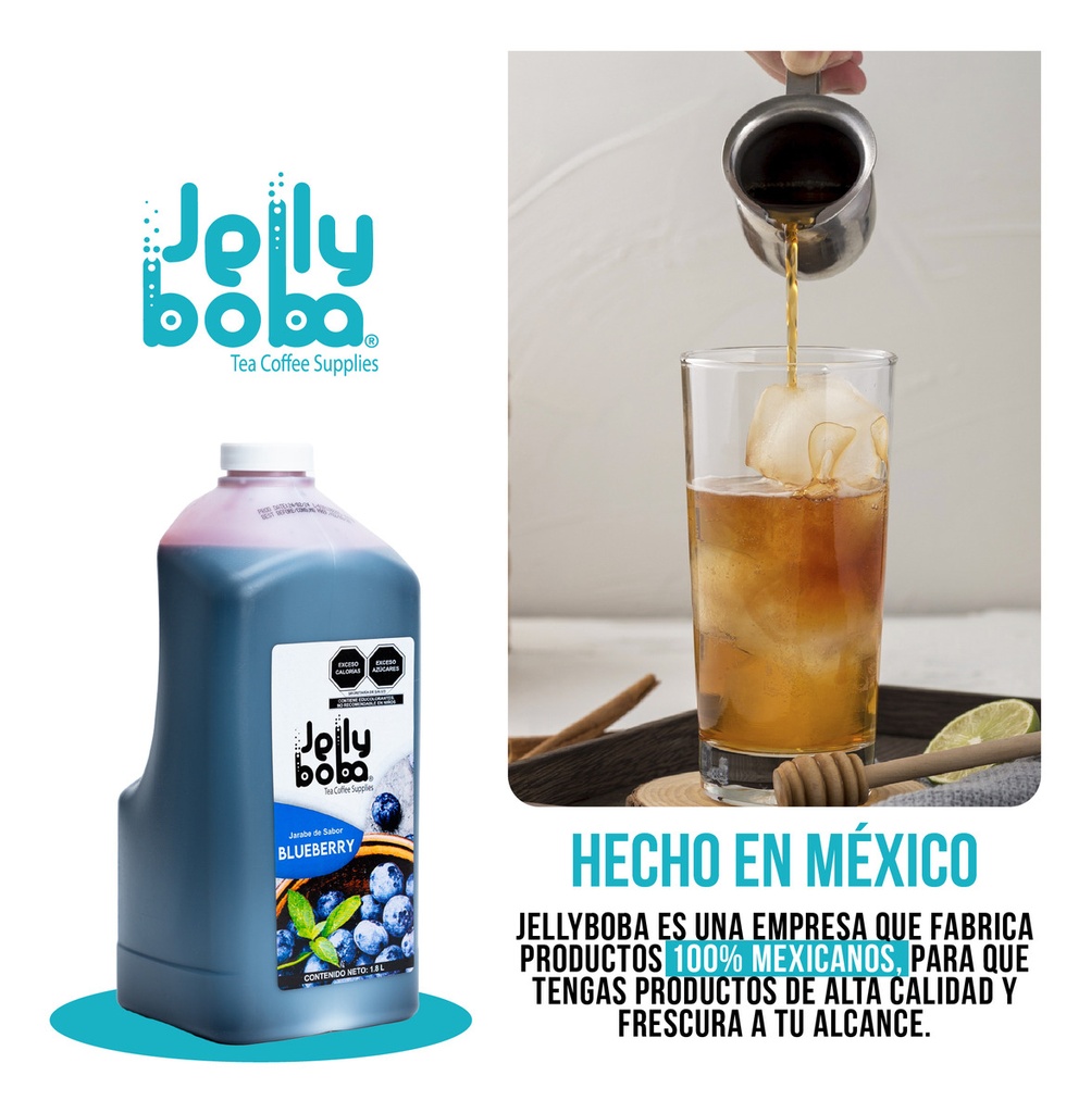 Bubbletea Jarabe Blueberry Jellyboba 1.8lt