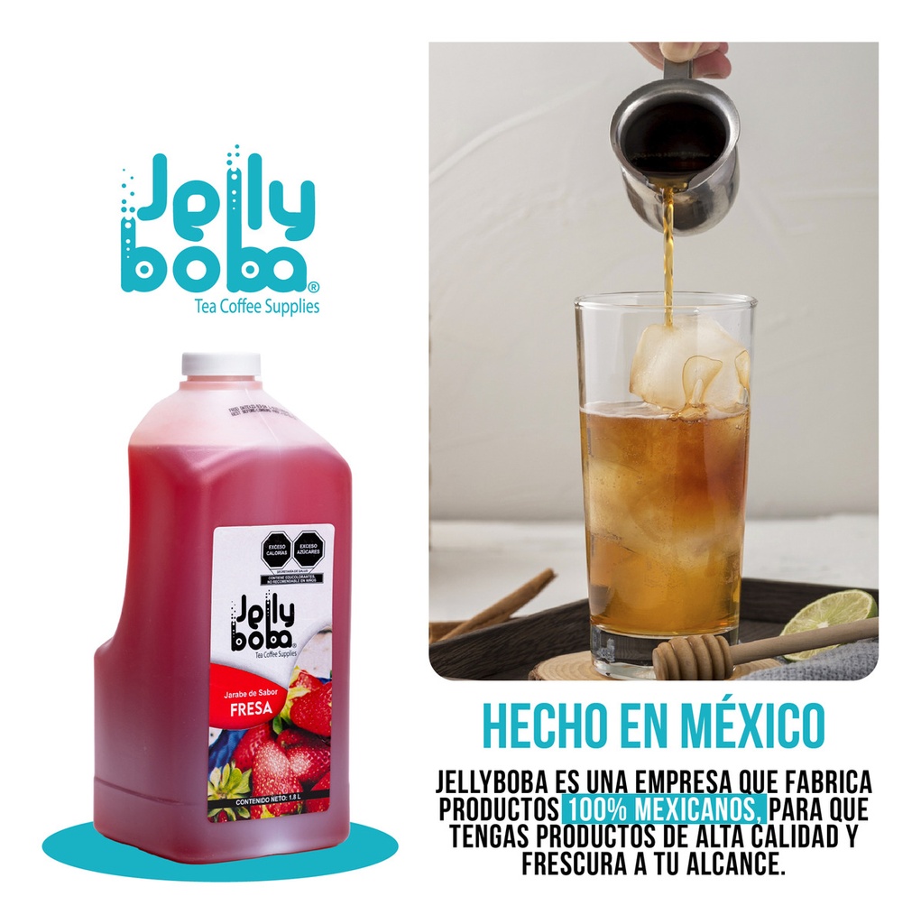 Bubbletea Jarabe Fresa Jellyboba 1.8lt