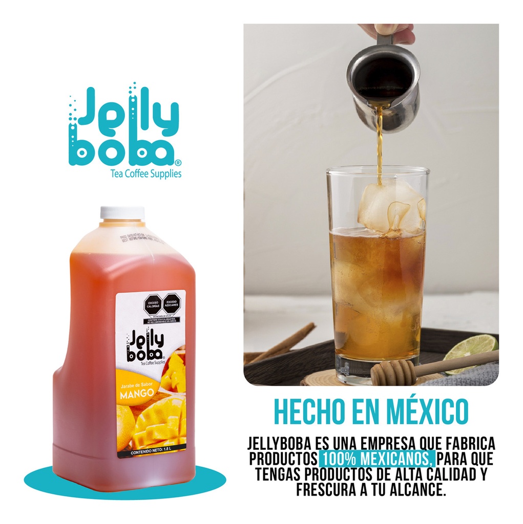 Bubbletea Jarabe Mango Jellyboba Caja 4pz De 1.8lt