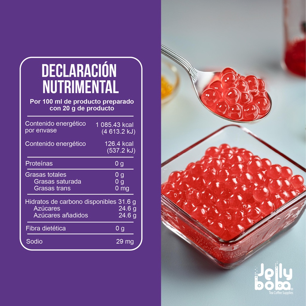 Bobapop´s De Blueberry Jellyboba 3.2kg-perlas Explosivas