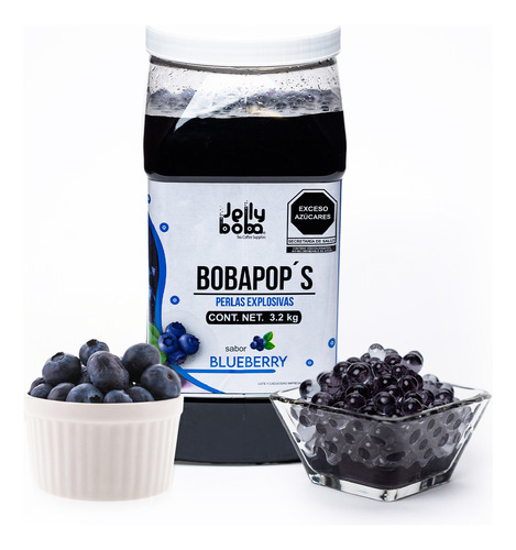 Perlas Explosivas Blueberry 3.2Kg/Bote