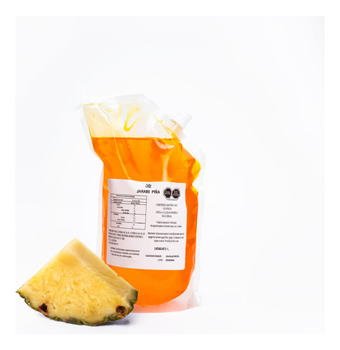 Jarabe De Piña Caja 4 piezas 1L/Bolsa Pouch 