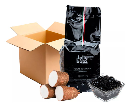 [TAPC02] Perlas De Tapioca Original Caja 6pza 2.7Kg/Bolsa Brick Jellyboba